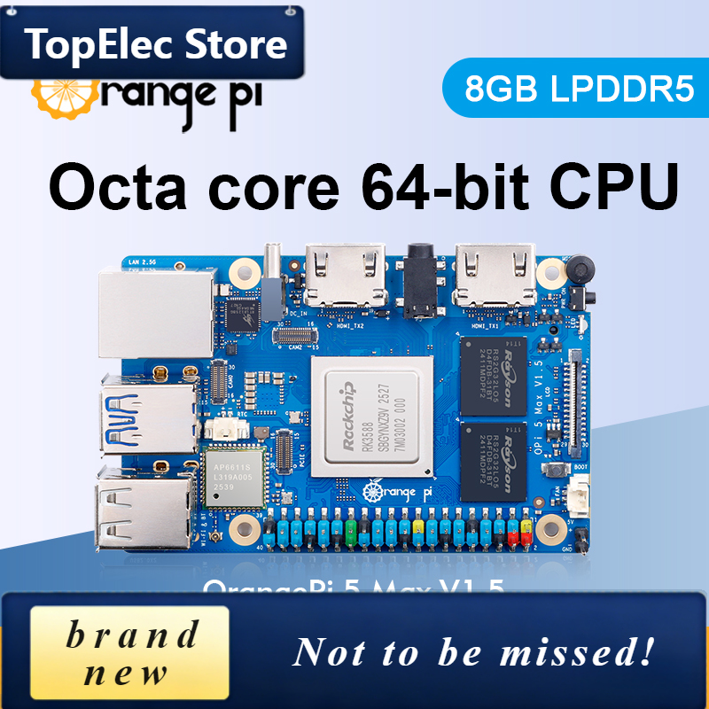 TopElec Orange Pi 5 Max 8GB V1 – обзор и цена Orange Pi 5 Max Rk3588