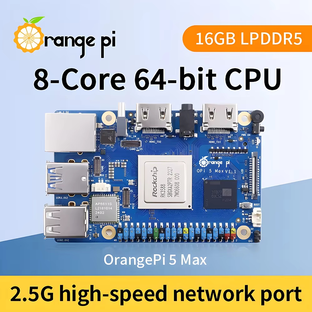 Хит продаж Orange Pi 5 MAX 8 Г – обзор и цена Orange Pi 5 Max Rk3588