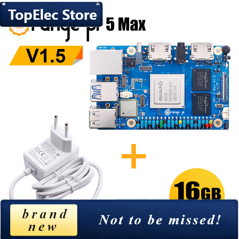 Плата для разработки TopElec O – обзор и цена Orange Pi 5 Max Rk3588