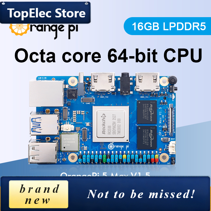 TopElec Orange Pi 5 Max 16GB V – обзор и цена Orange Pi 5 Max Rk3588
